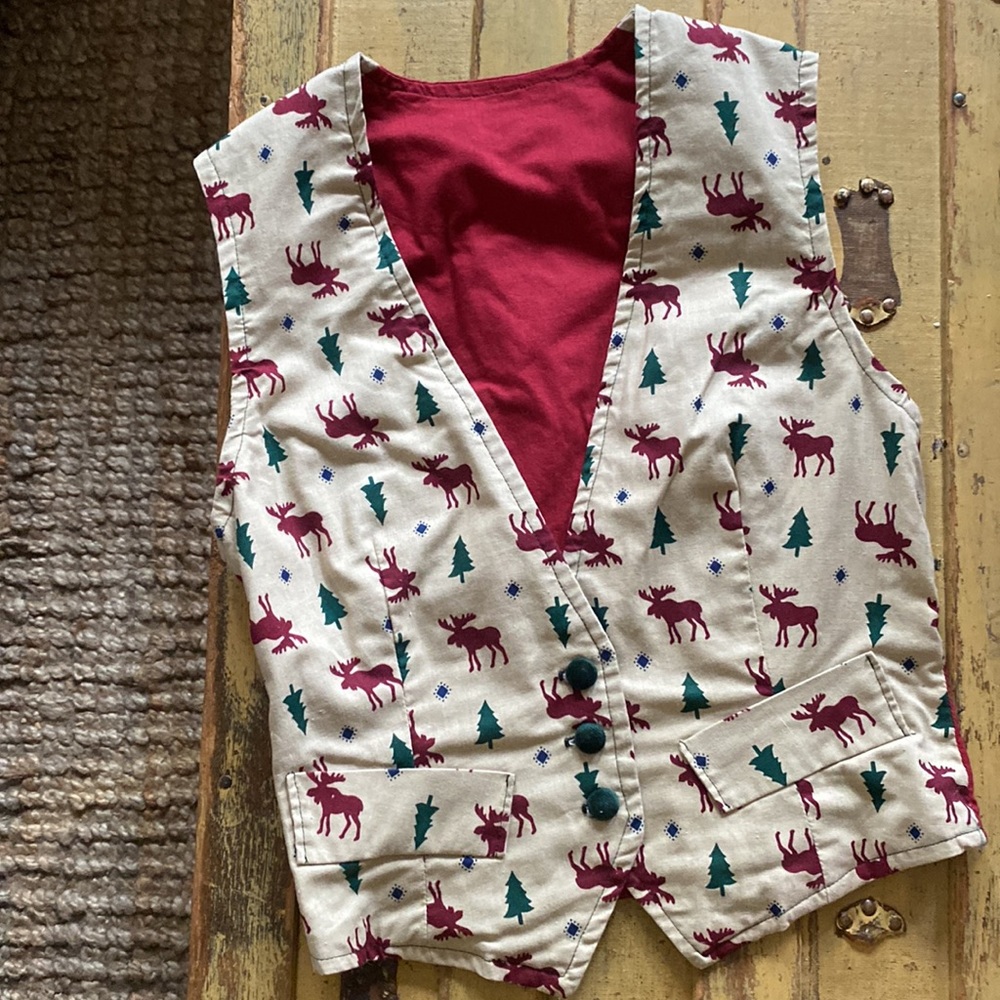 UGLY CHRISTMAS SWEATER VEST TACKY VINTAGE HOLIDAY APPAREL WOMENS MENSWEAR VEST